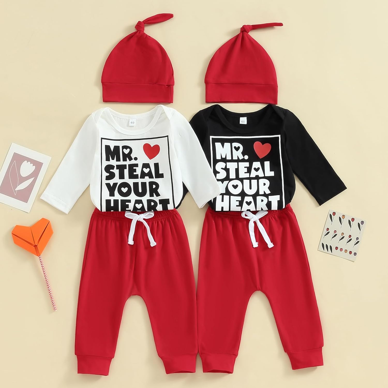 My First Valentines Day Baby Boy Outfit