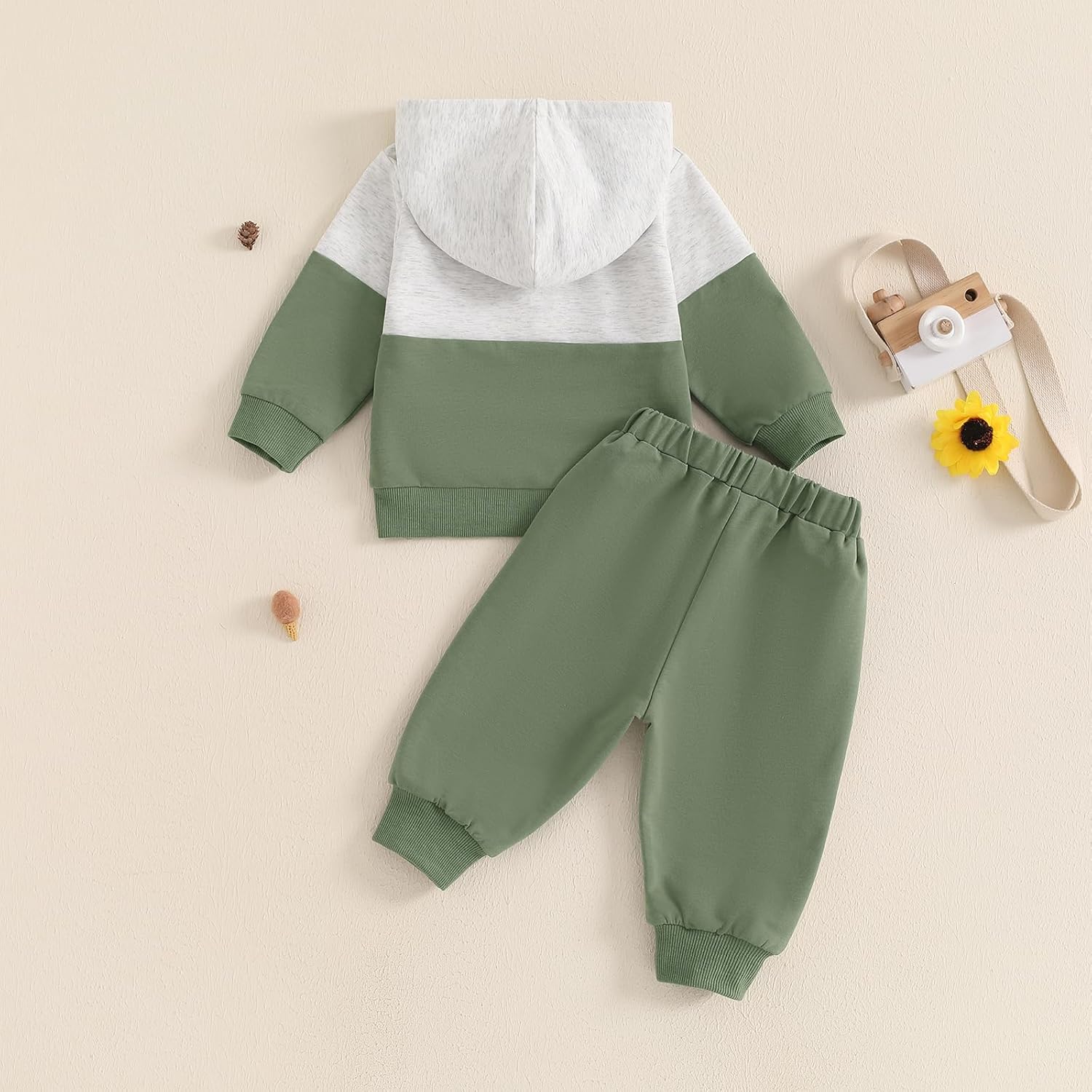 Infant Boys Cold-Hardy HOLLED Sweatshirt Pants Set