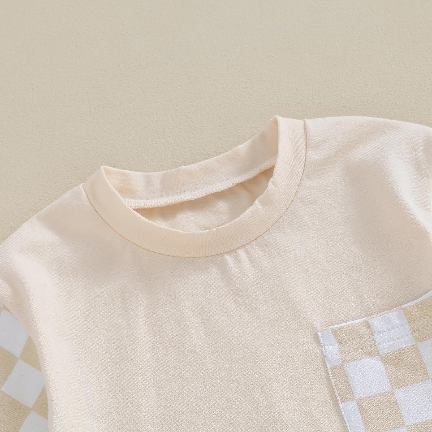 Cute Baby Summer Outfits Plaid Patchwork Elastic
