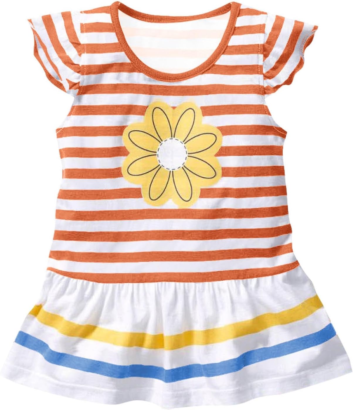Floral Flutter Sleeve Capri Girls Summer Set