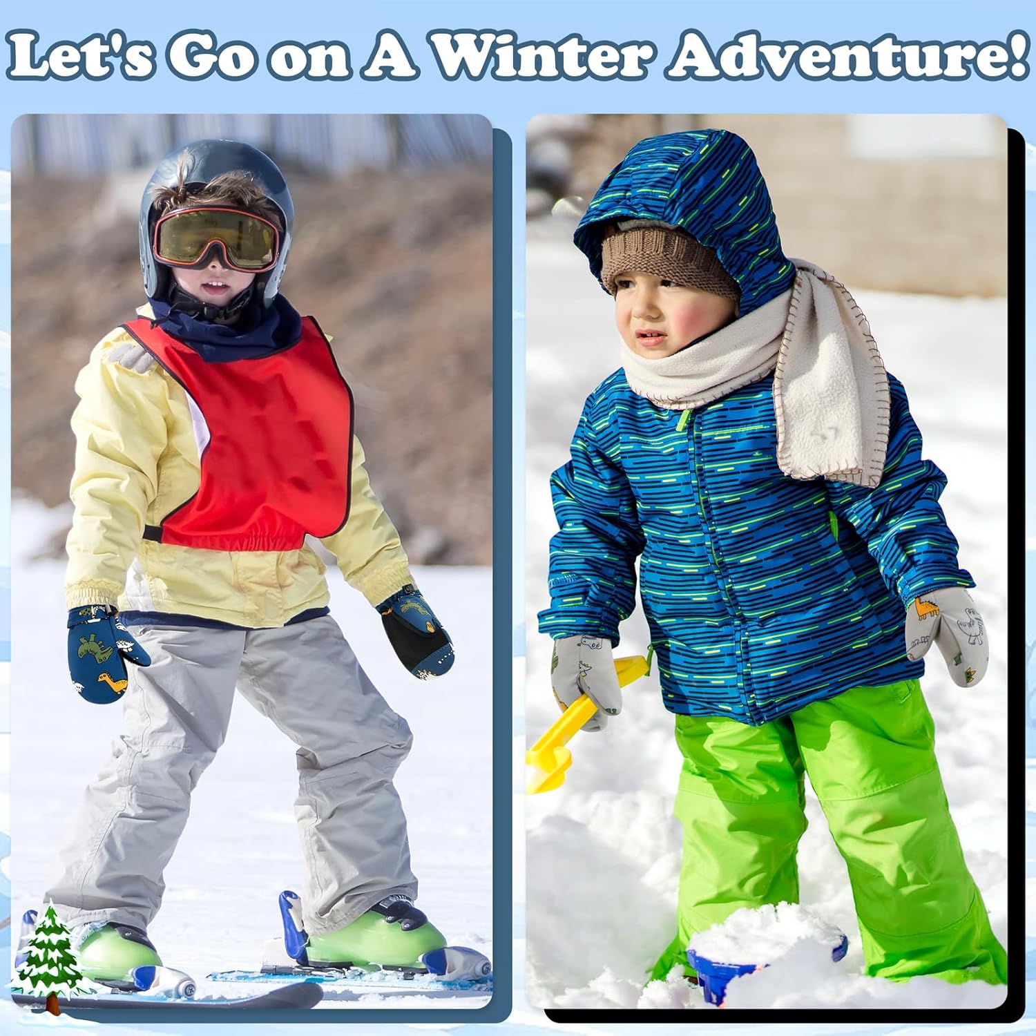 Thickened Waterproof Gloves for Babies - Stay Warm Comfortable