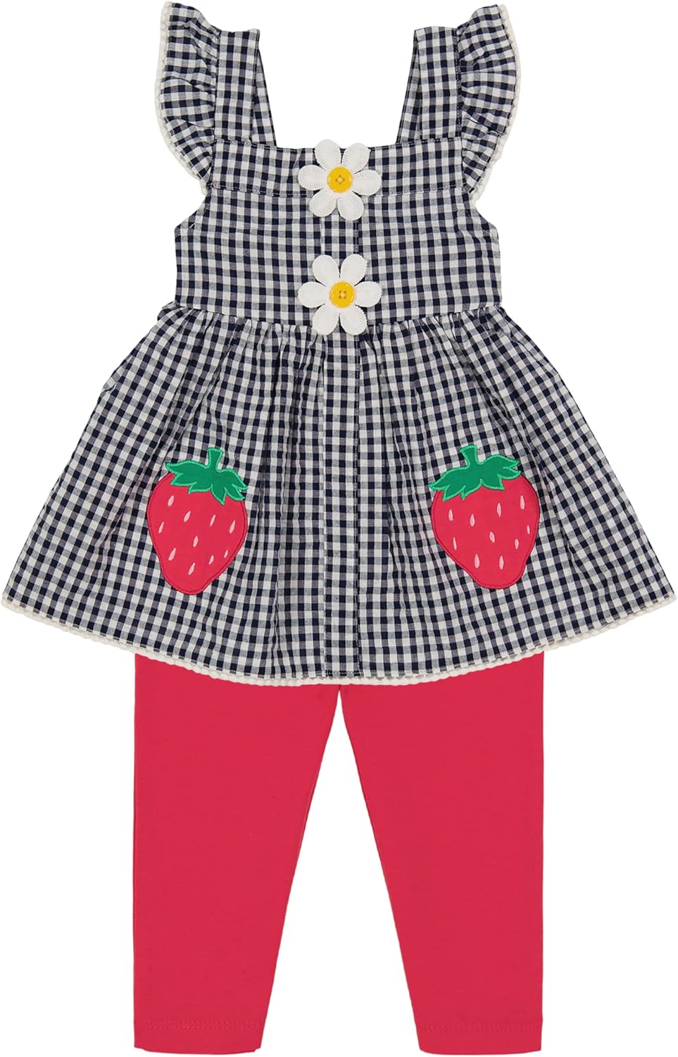 Cutesy Cozy Baby Girls 2-Piece Capri Set