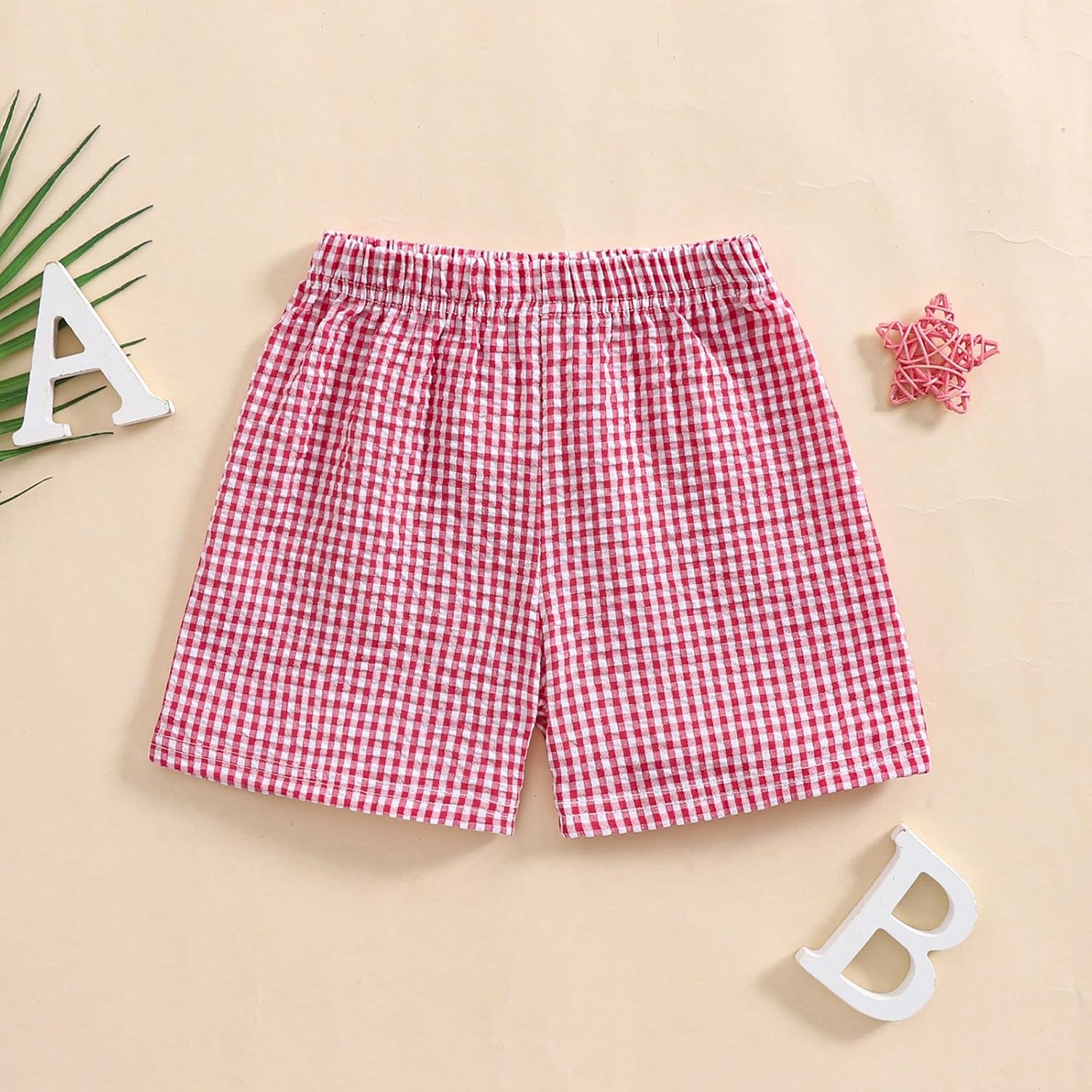 Gingham Plaid Toddler Shorts - Trendy Comfortable