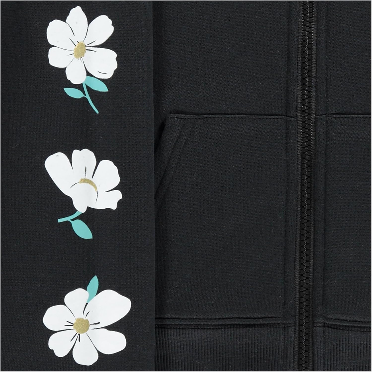 BTween Girls Hoodie Sweatshirt Set - Pack of 3 with Full and Half Zips