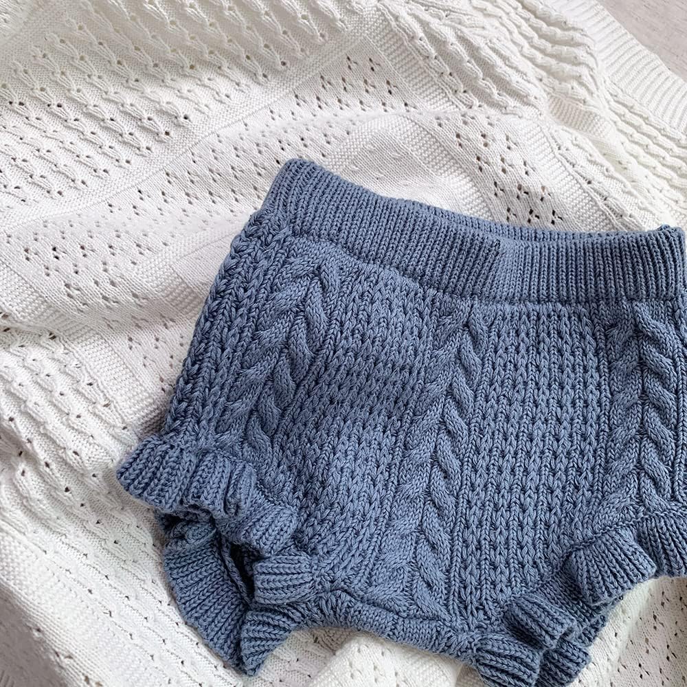 Colorful Knit Ruffle Shorts for Babies