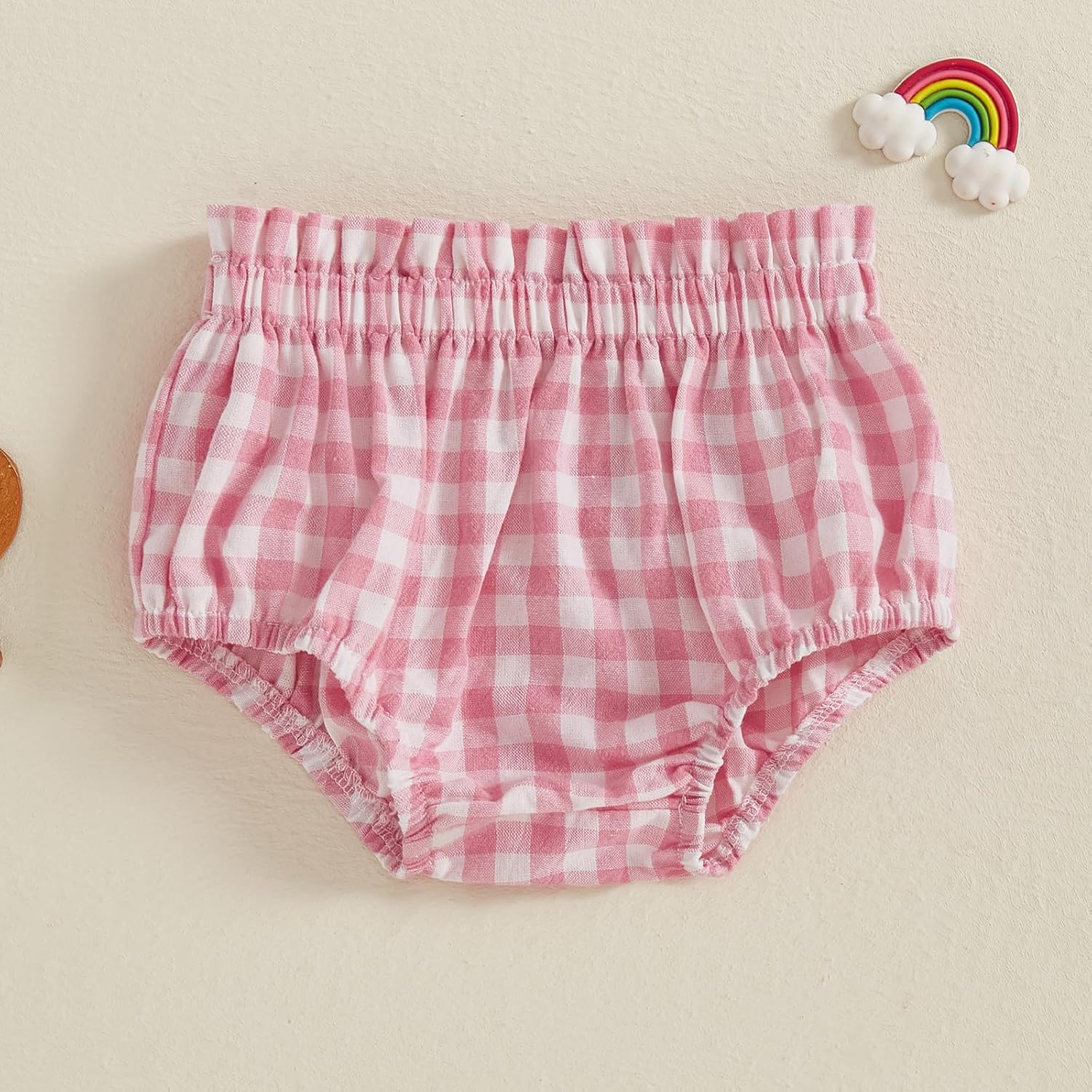 Newborn Plaid Cotton Bloomers Diaper Cover