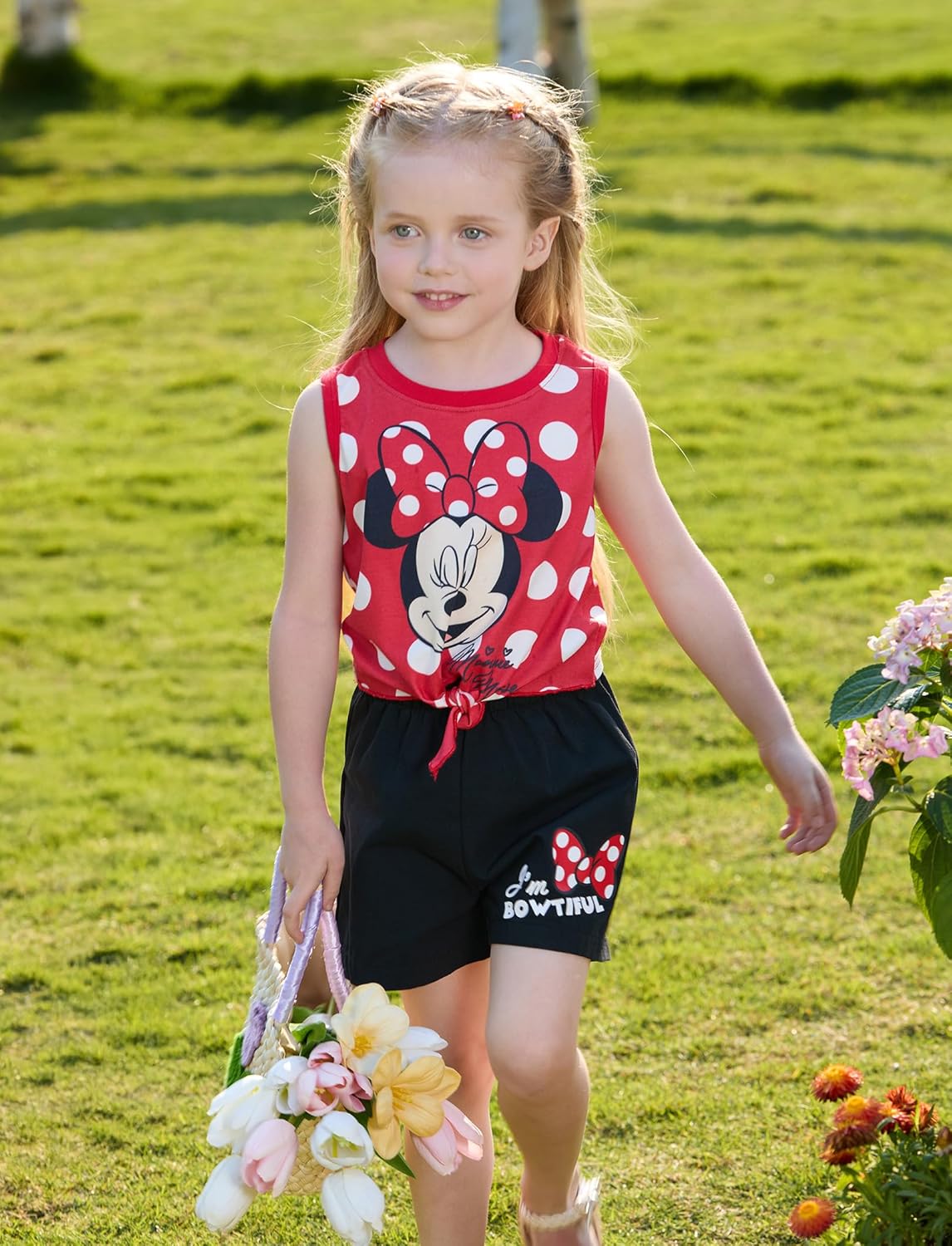 Disney Frozen Elsa Princess Moana Minnie Toddler Girls 2-Piece Outfits