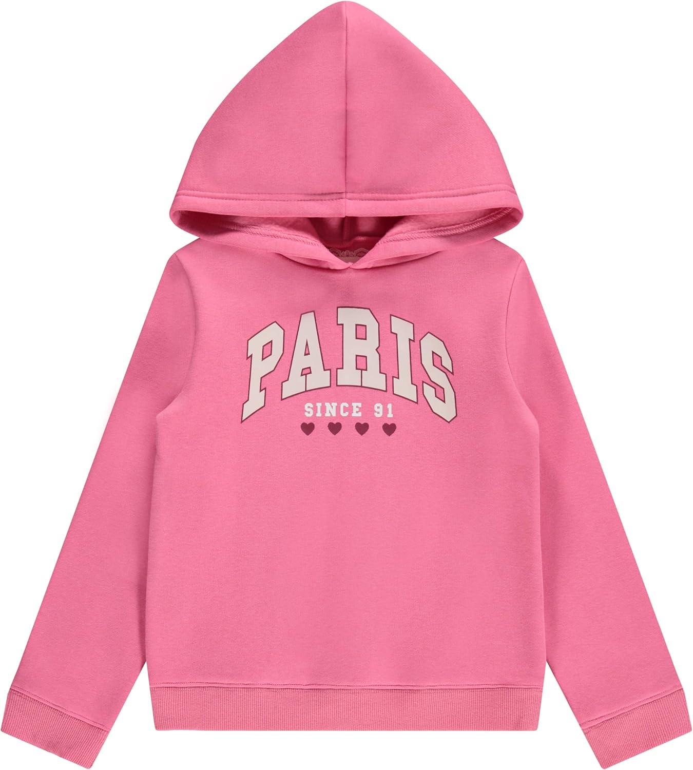 BTween Girls Hoodie Sweatshirt Set - Pack of 3 with Full and Half Zips