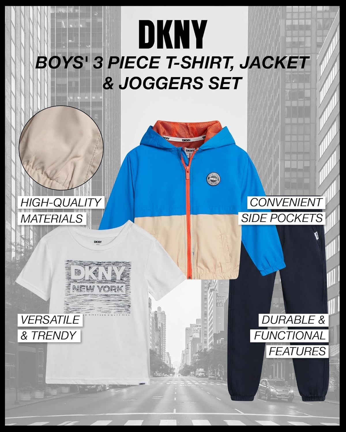 DKNY Boys Active Outfit - Comfort Style