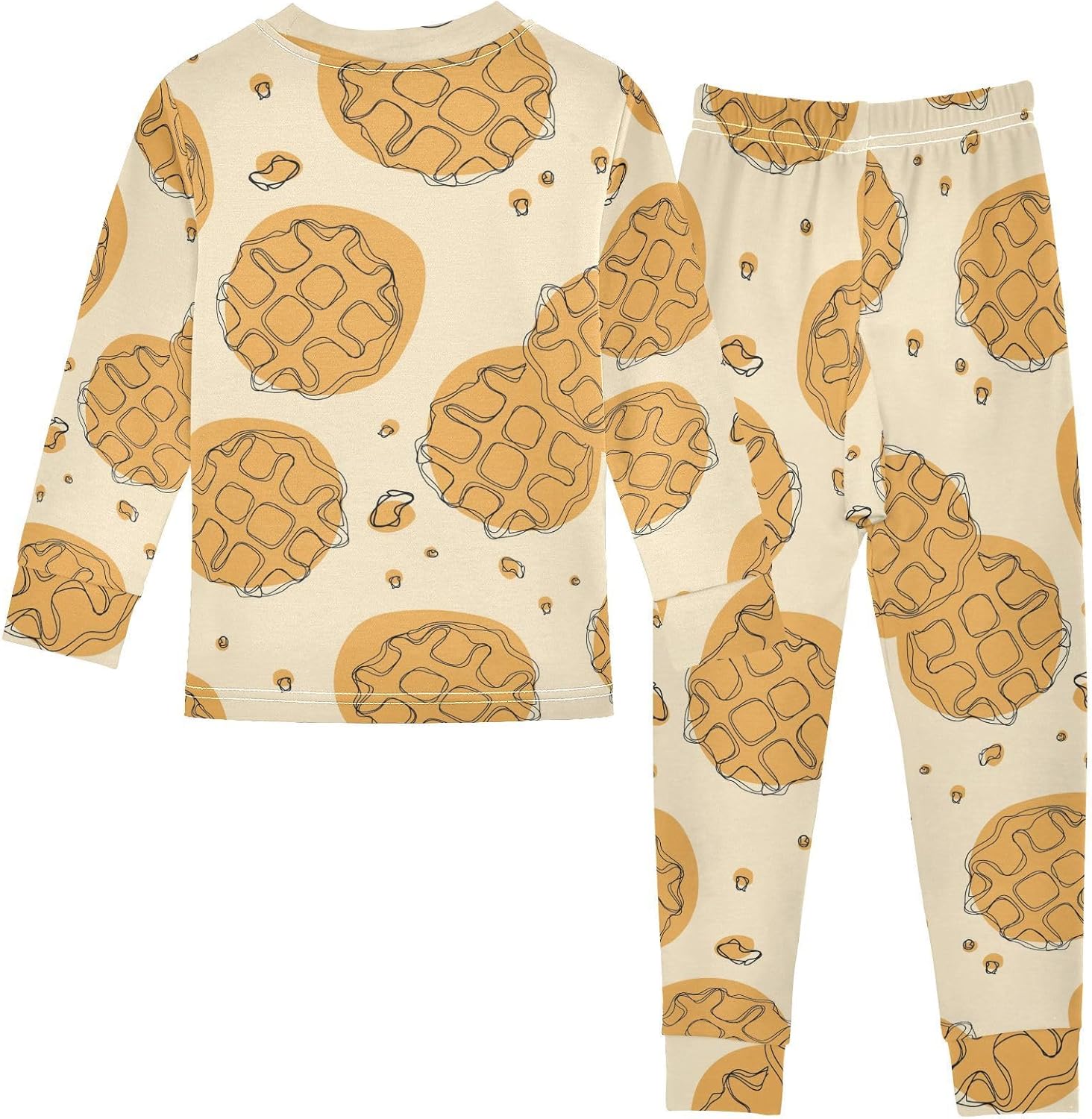 WIFIU Soft Cotton 2 Piece Pajama Set for Kids 18M-8Y