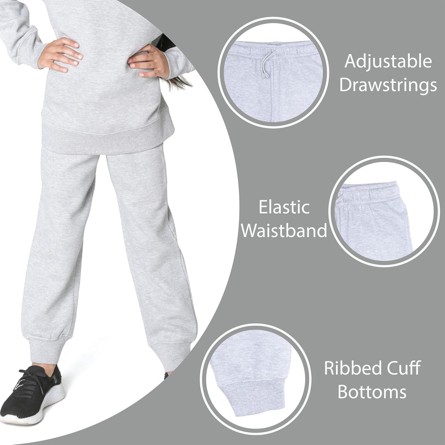 Everyday Kids Cotton Fleece Jogger Pants