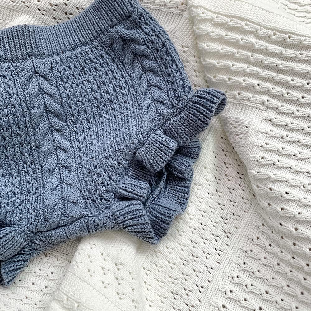 Colorful Knit Ruffle Shorts for Babies