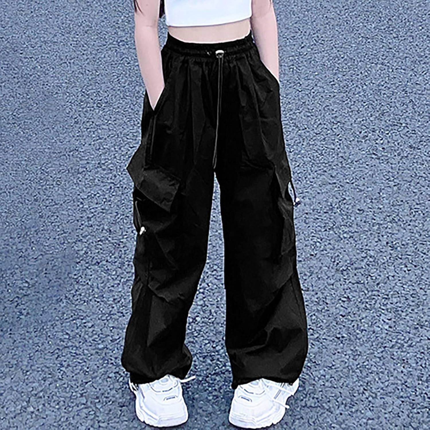 High Waist Cargo Leggings for Girls