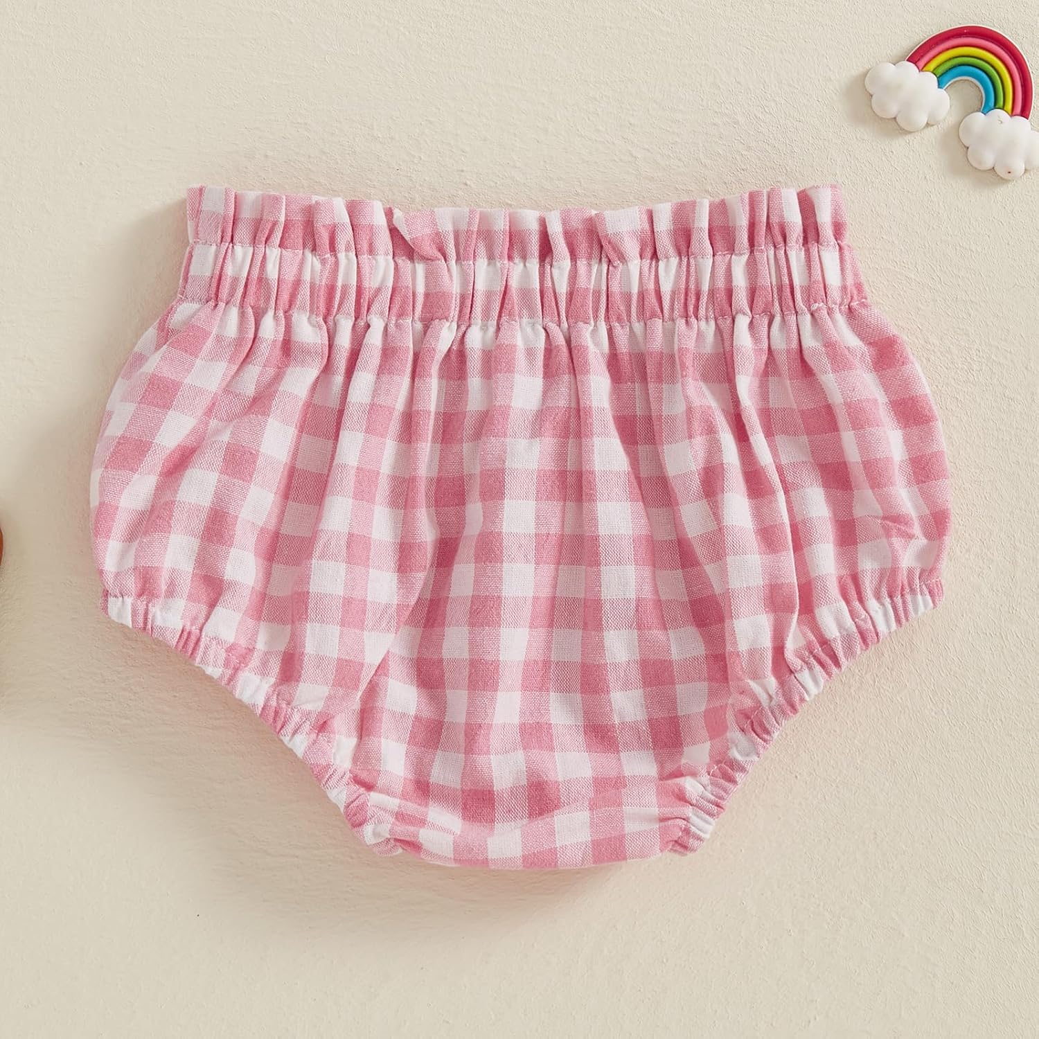 Newborn Plaid Cotton Bloomers Diaper Cover