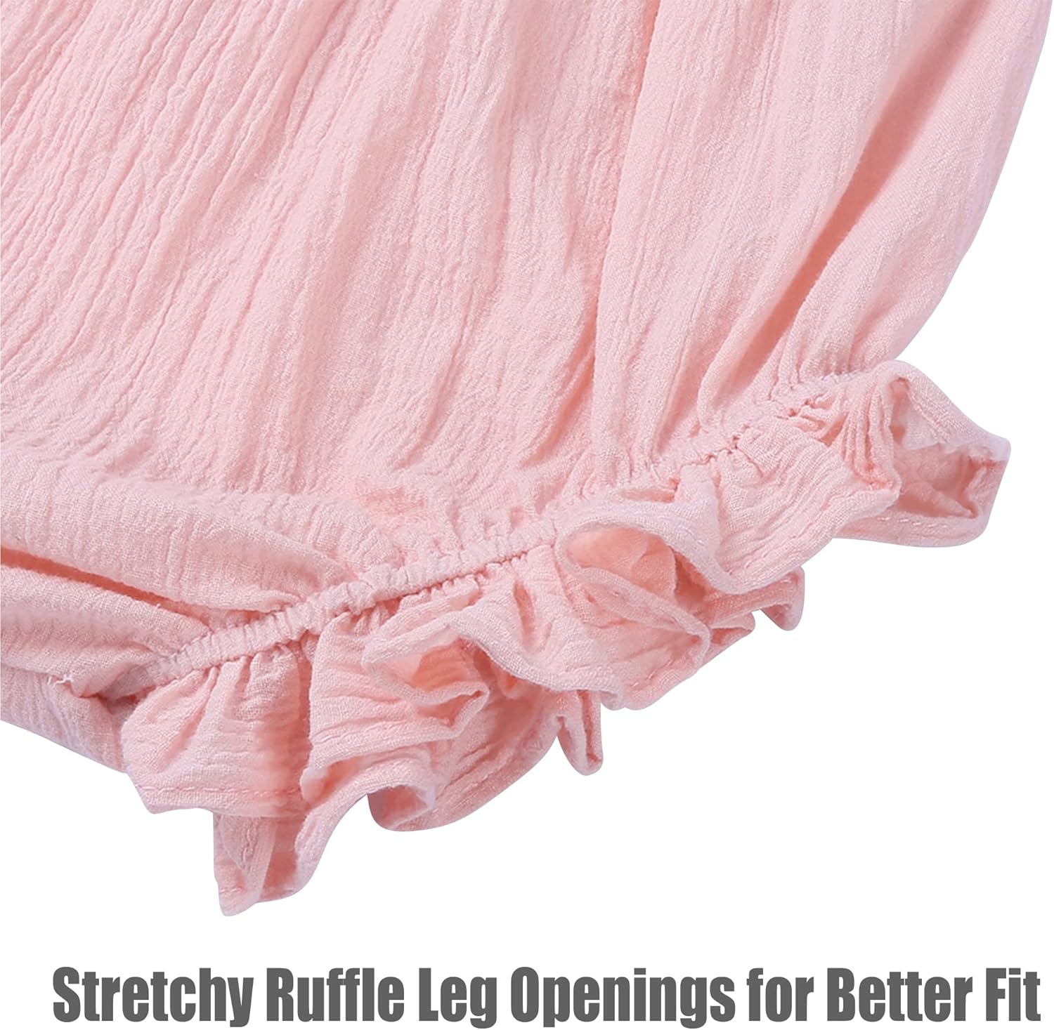 Cute Ruffle Overalls Toddler Girls Boys Soft Cotton Diaper Underwear