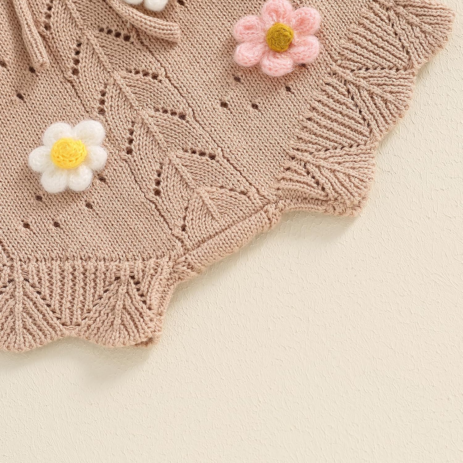 Adorable Toddler Girl Fall Outfit Knit Camisole Shorts Set