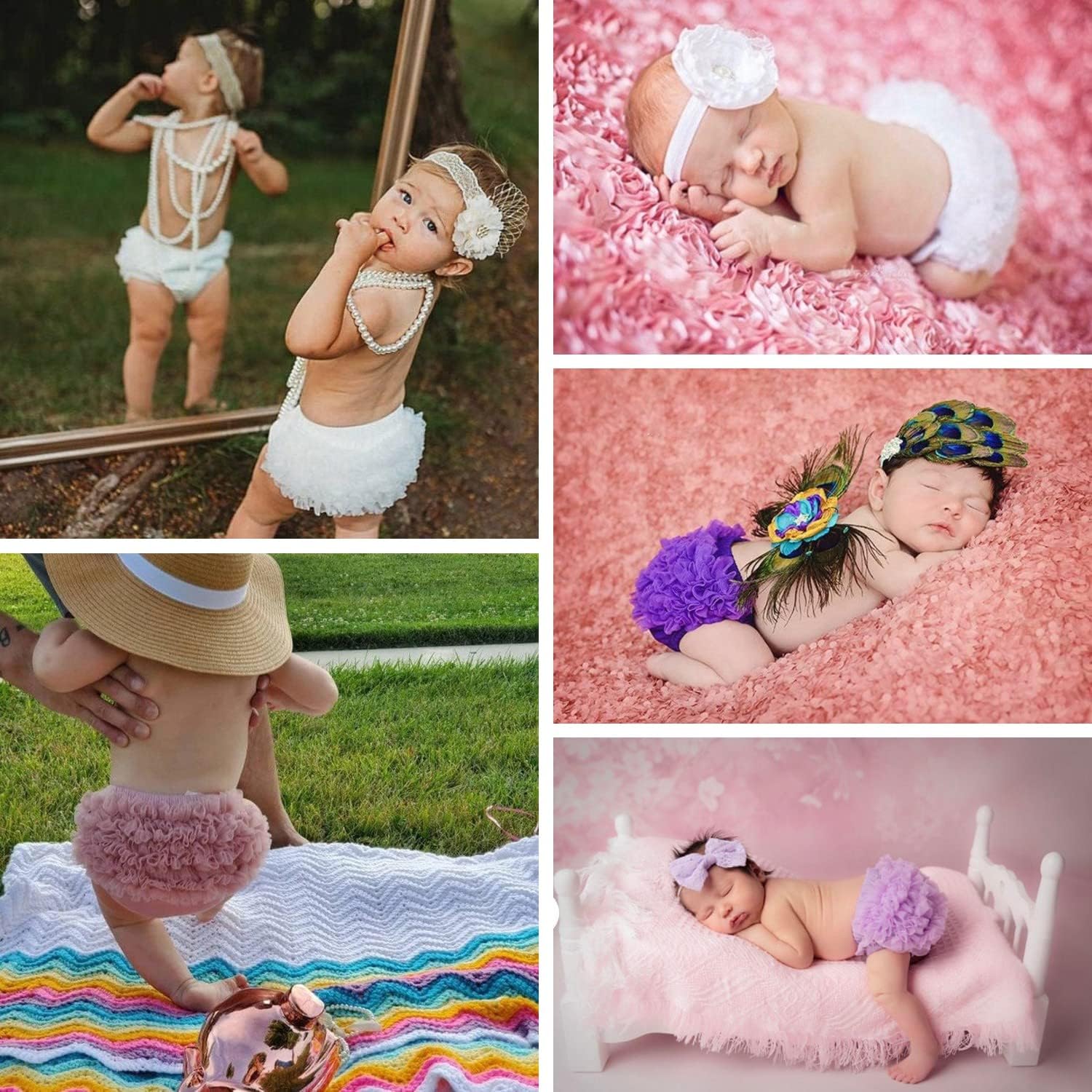 Dressy Diaper Cover for Girls - Soft Cotton Bloomers with Ruffle Design