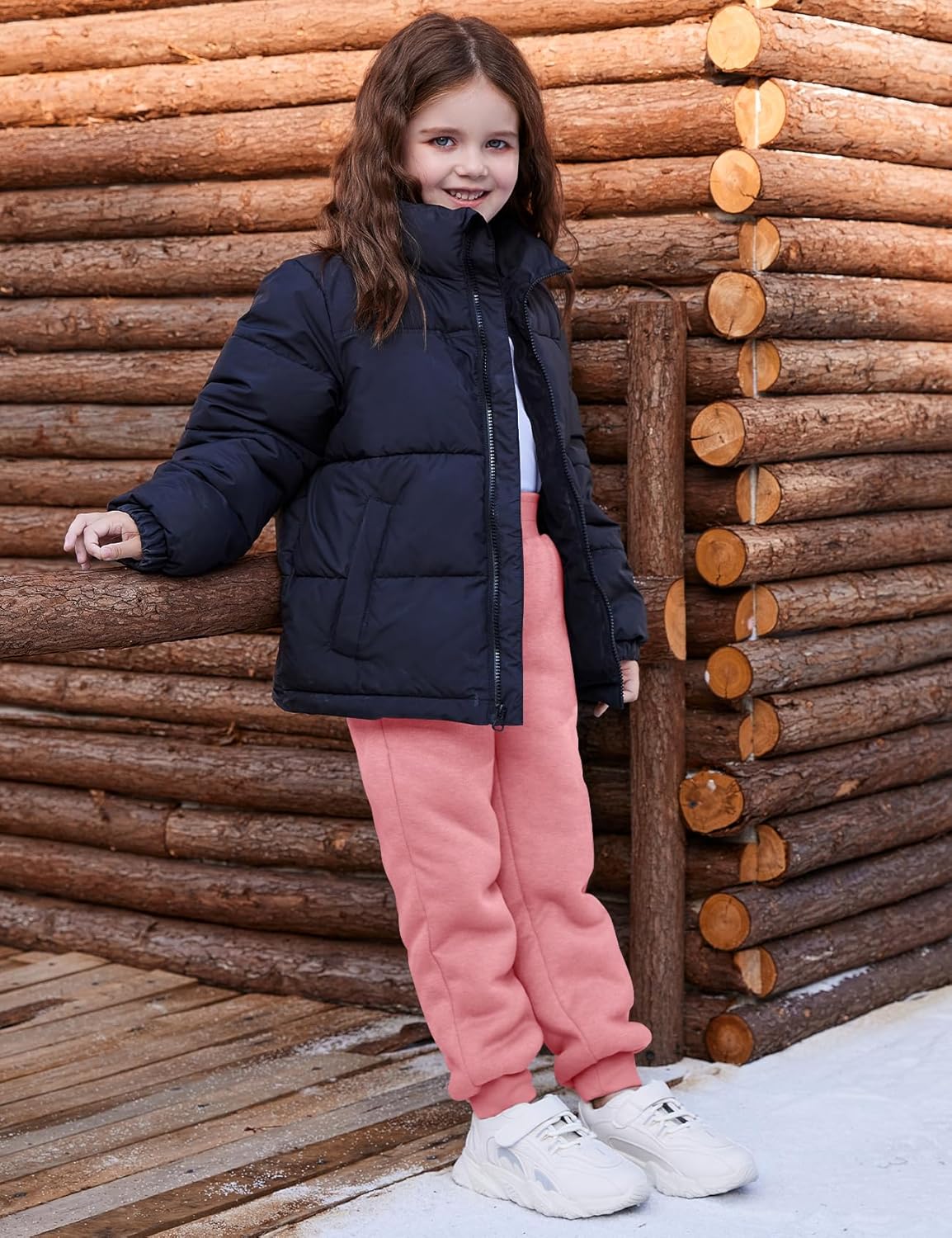Warm Cozy Fleece Joggers for Kids