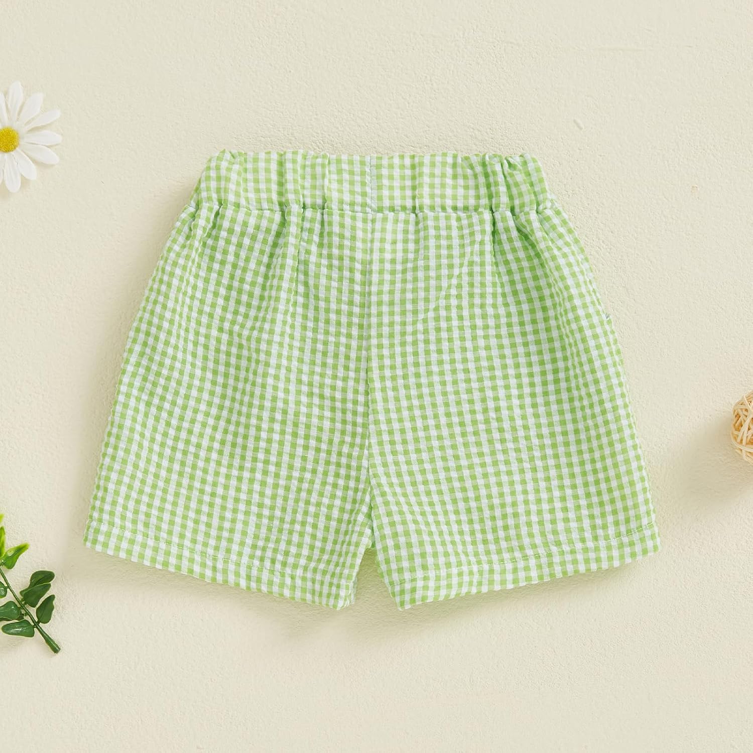 Biayxms Toddler Gingham Shorts