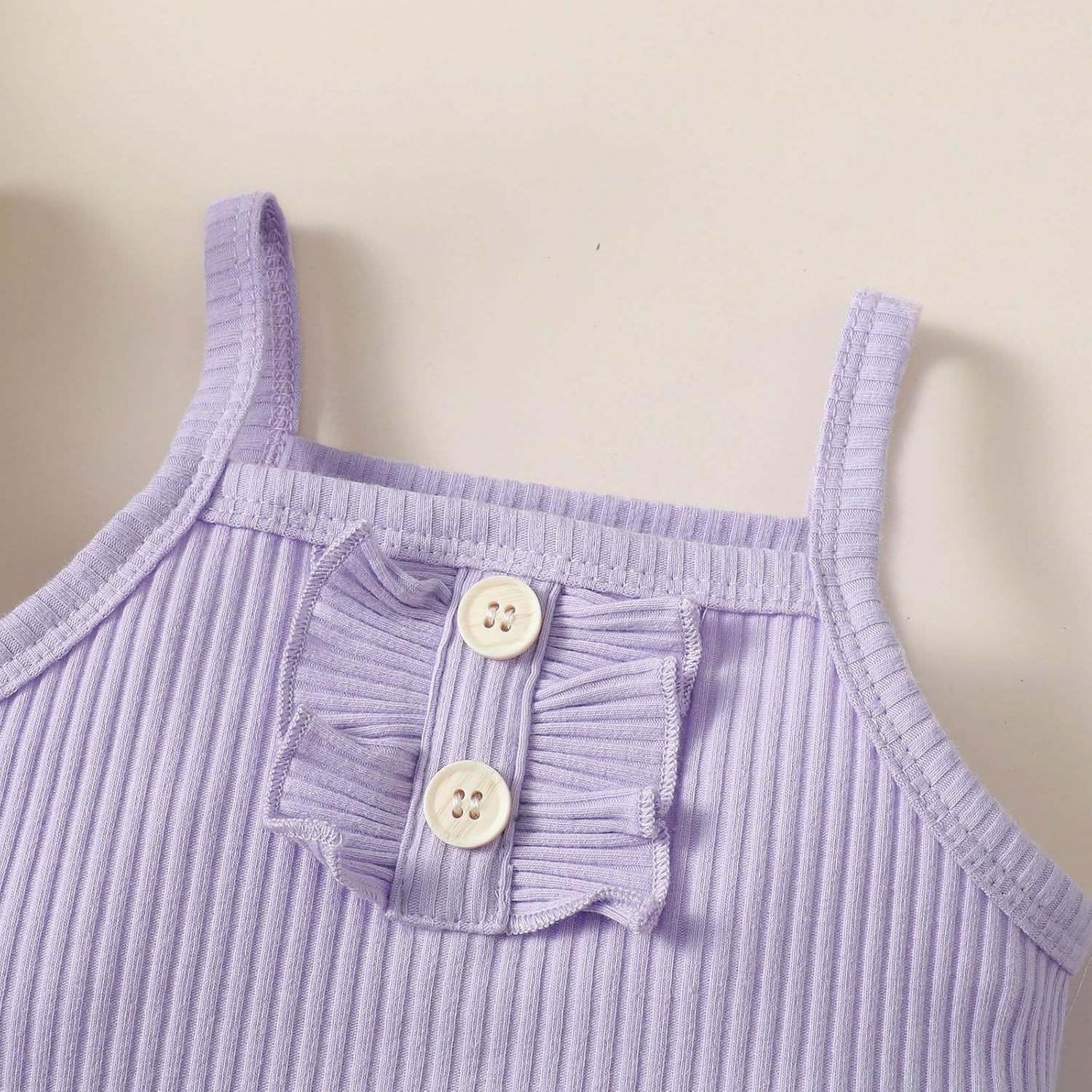 CuteSummer Outfits for Baby Girls - Butterfly Purple Romper Set