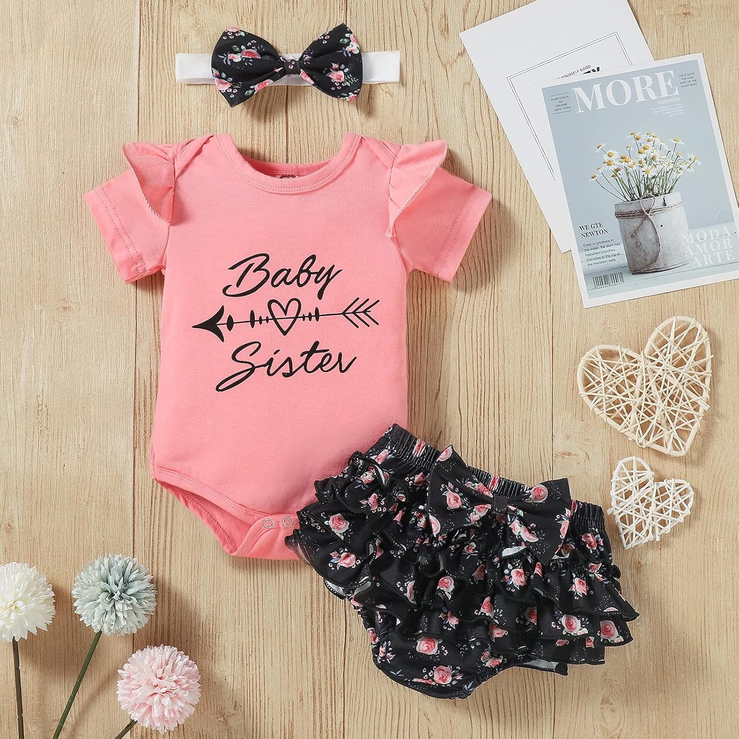 Cute Baby Girl Outfit Fun summer for 0-24 Months