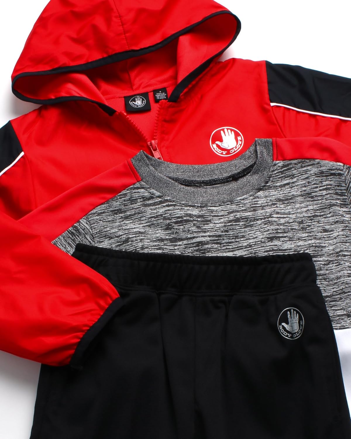Body Glove Boys Complete Tracksuit Set - 3-Piece Lightweight Windbreaker More