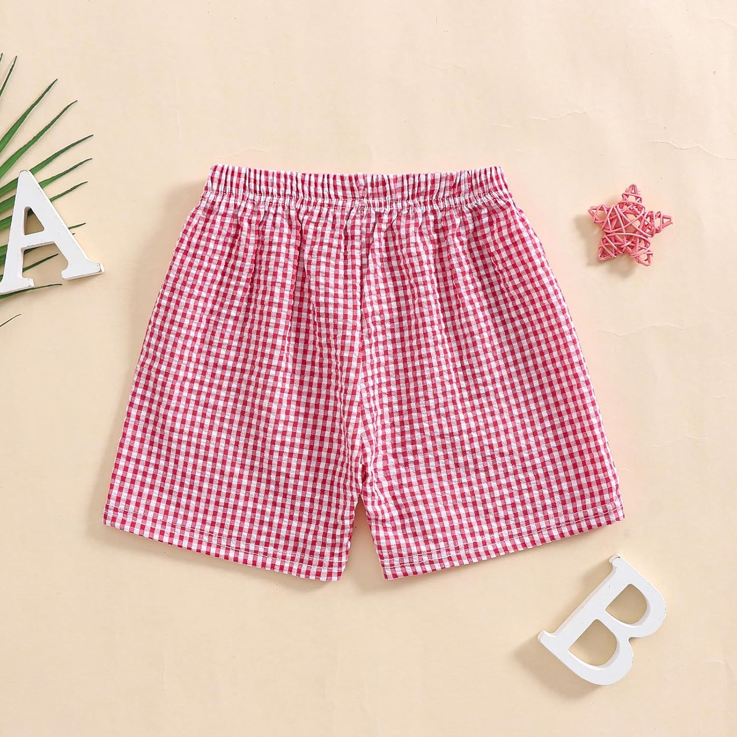 Gingham Plaid Toddler Shorts - Trendy Comfortable