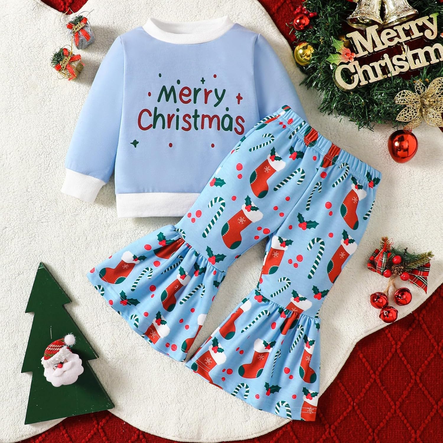 Baby Christmas Sweatsuit Set
