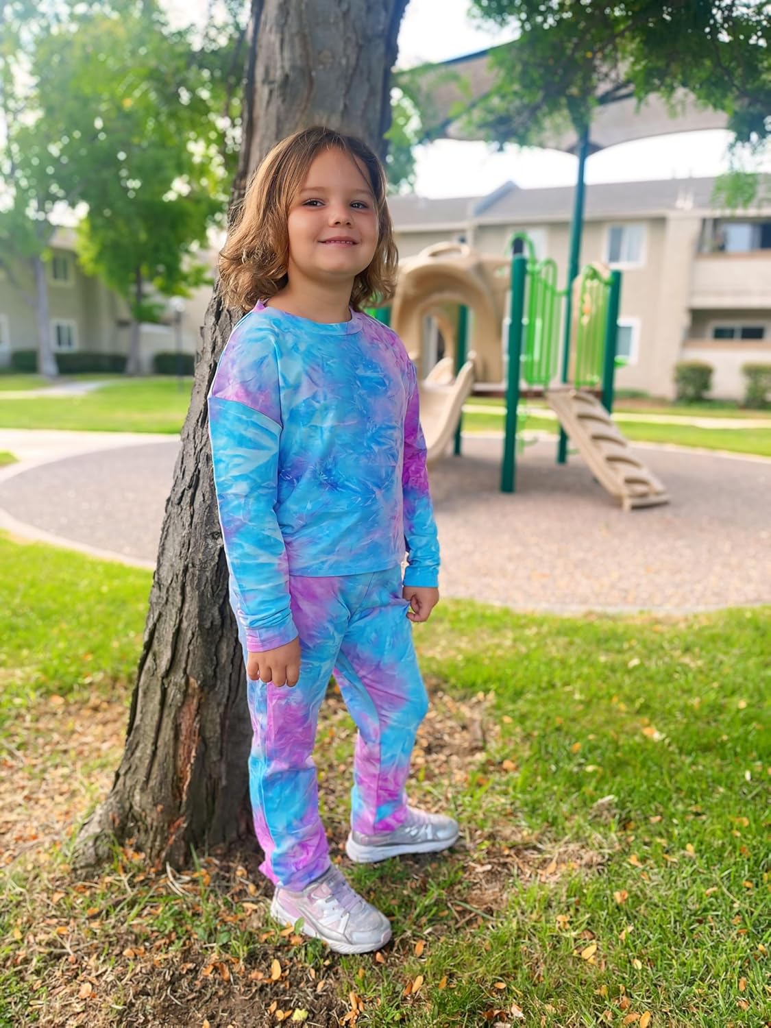 Arshiner Girls Tie-Dye Outfits Set