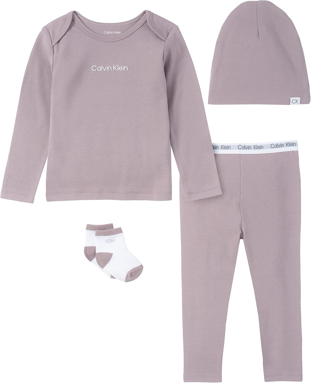Calvin Klein Organic Baby Essentials - Premium 4-Piece Set