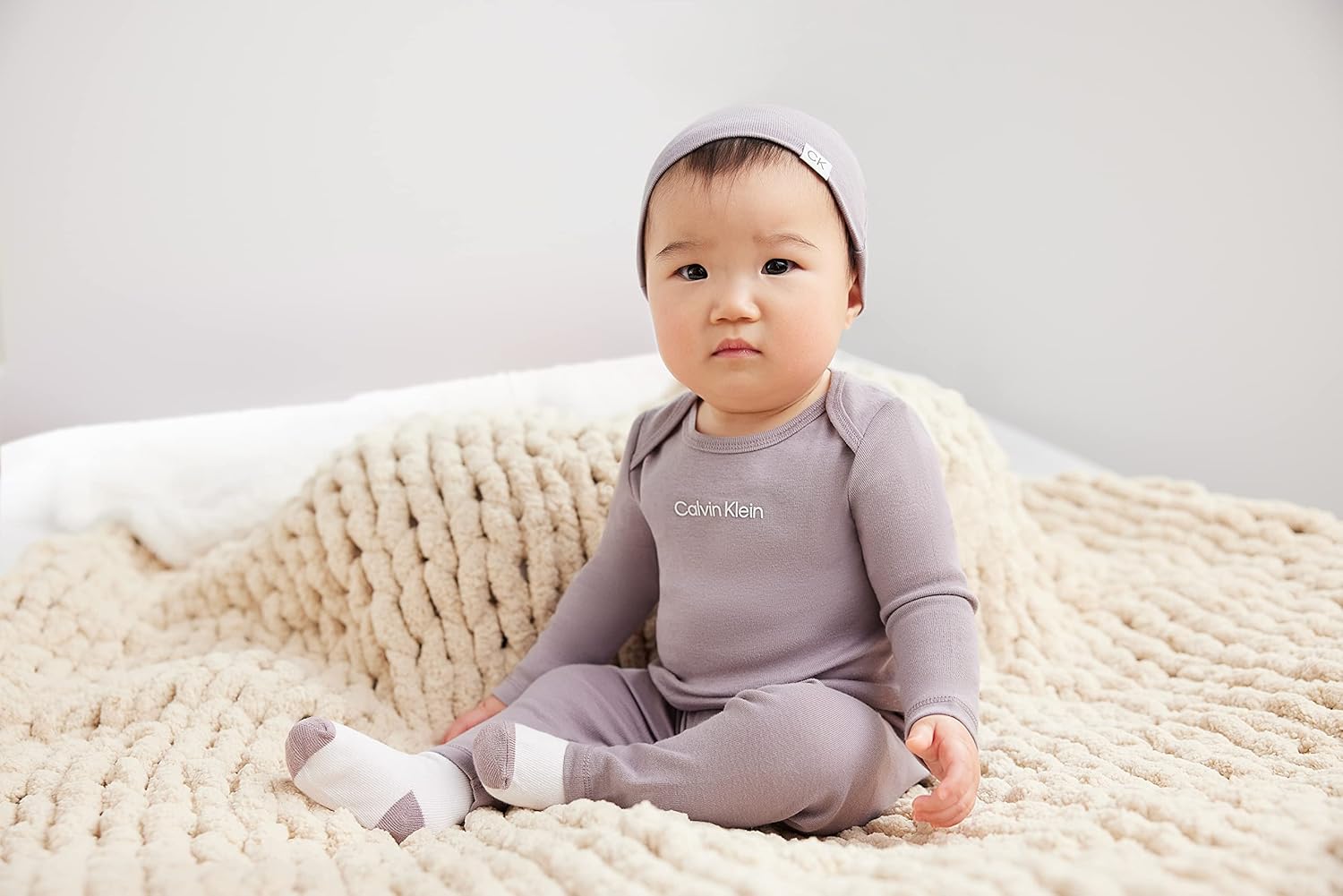 Calvin Klein Organic Baby Essentials - Premium 4-Piece Set