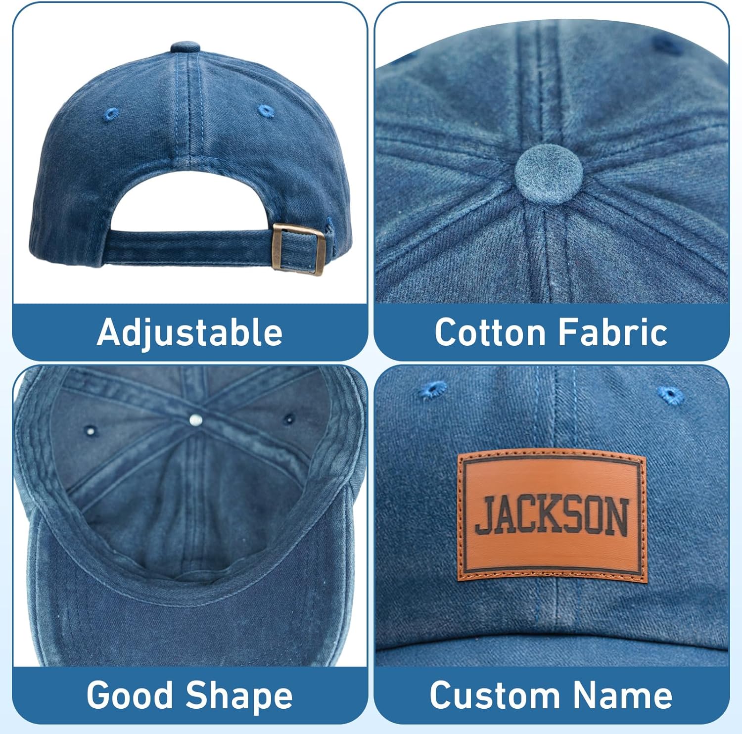 Personalized Toddler baseball cap with adjustable size