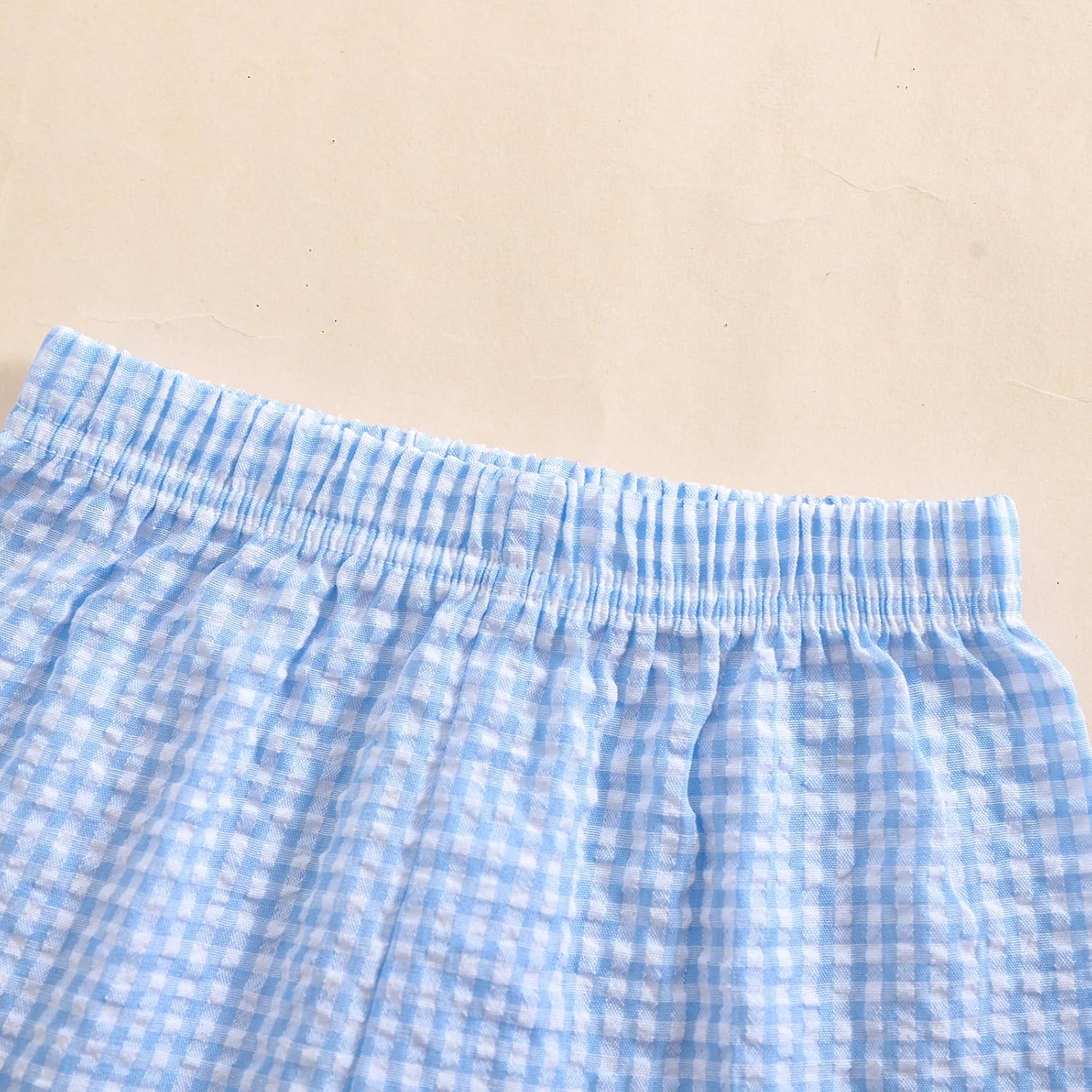 Fun Gingham Casual Shorts for Toddler Babies