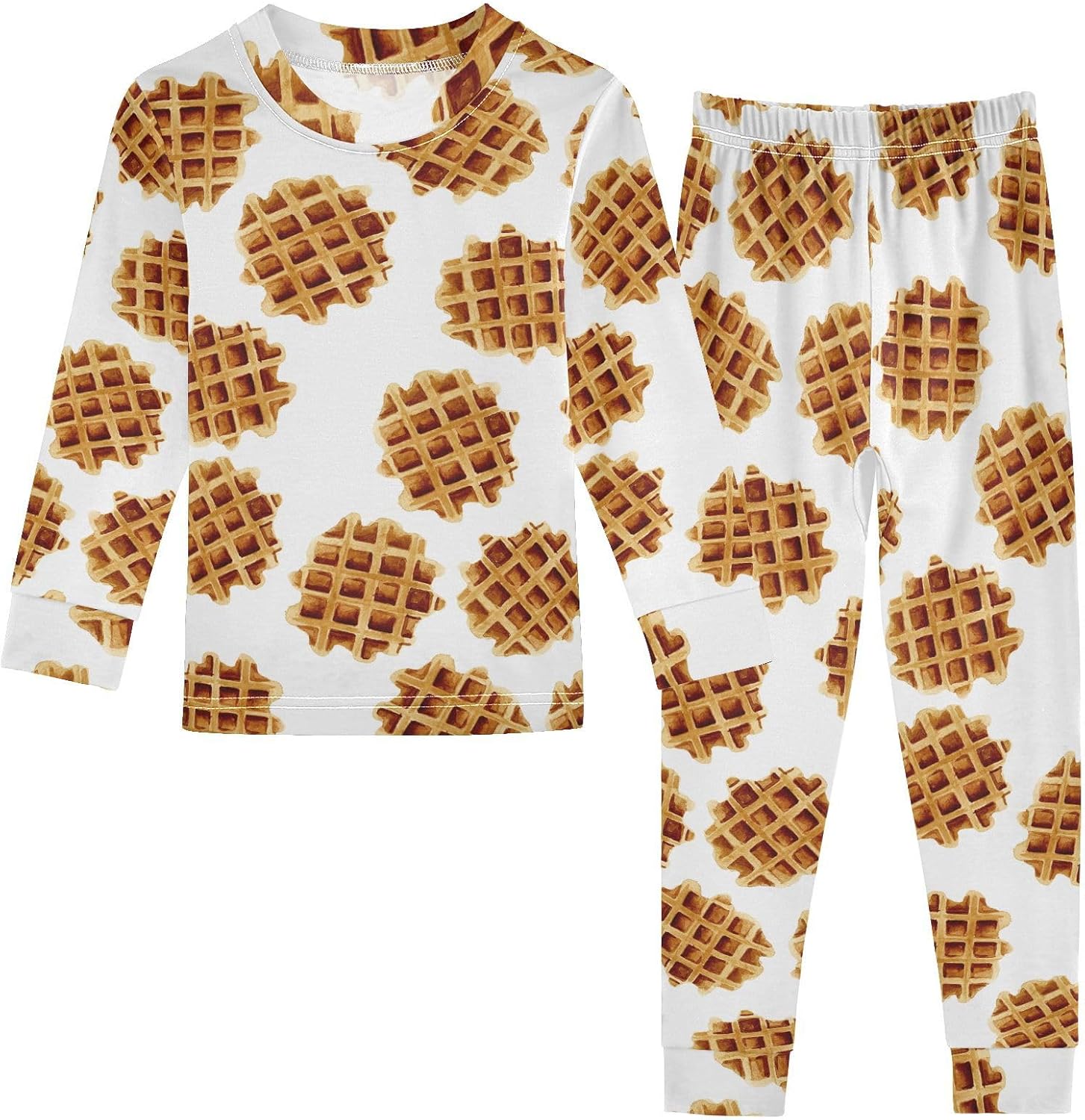 WIFIU Soft Cotton Pajama Set for Kids 18M-8Y