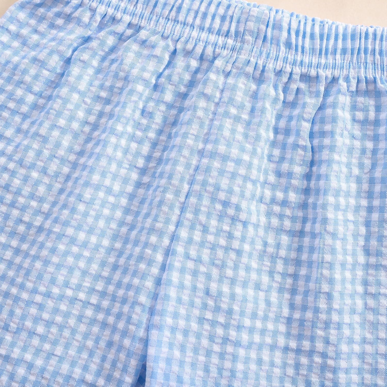 Fun Gingham Casual Shorts for Toddler Babies