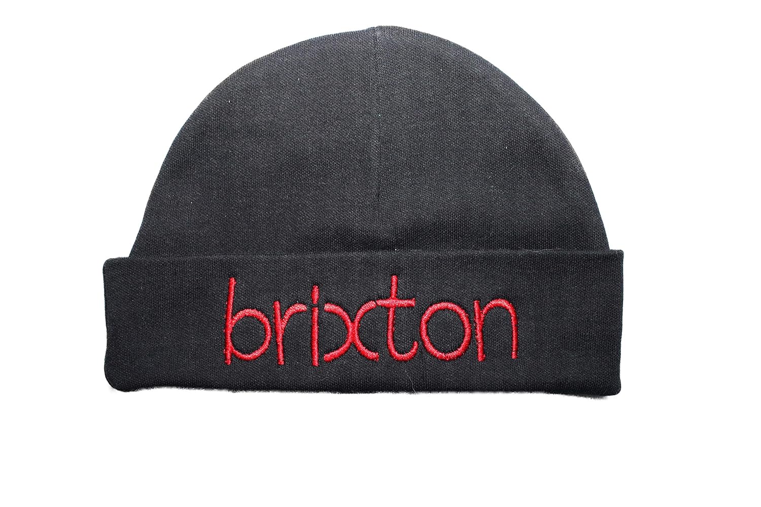Personalized Baby Boy Beanie Hat with Red embroidery Coming Home