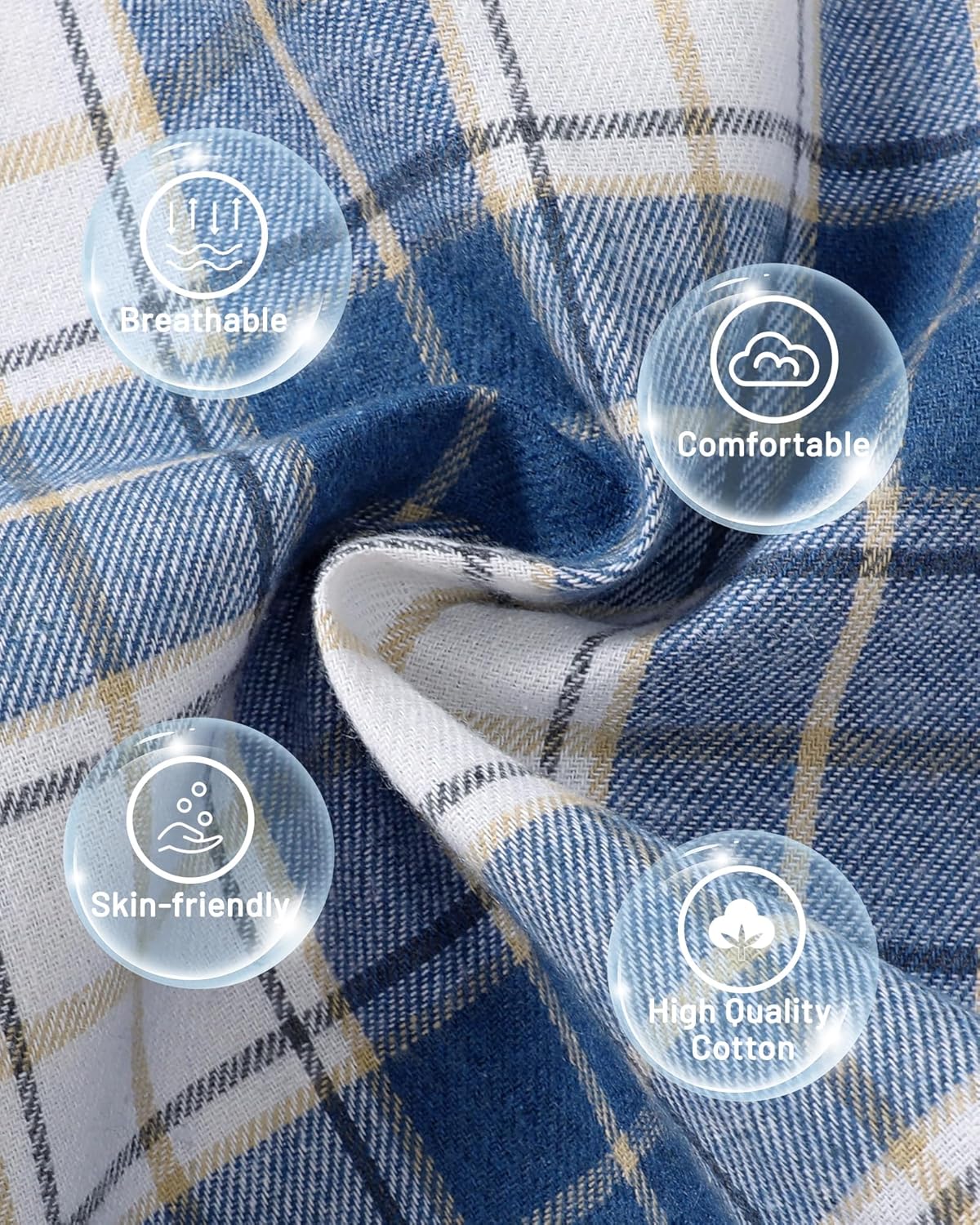CocoRARA Toddler Boys Plaid Denim Set