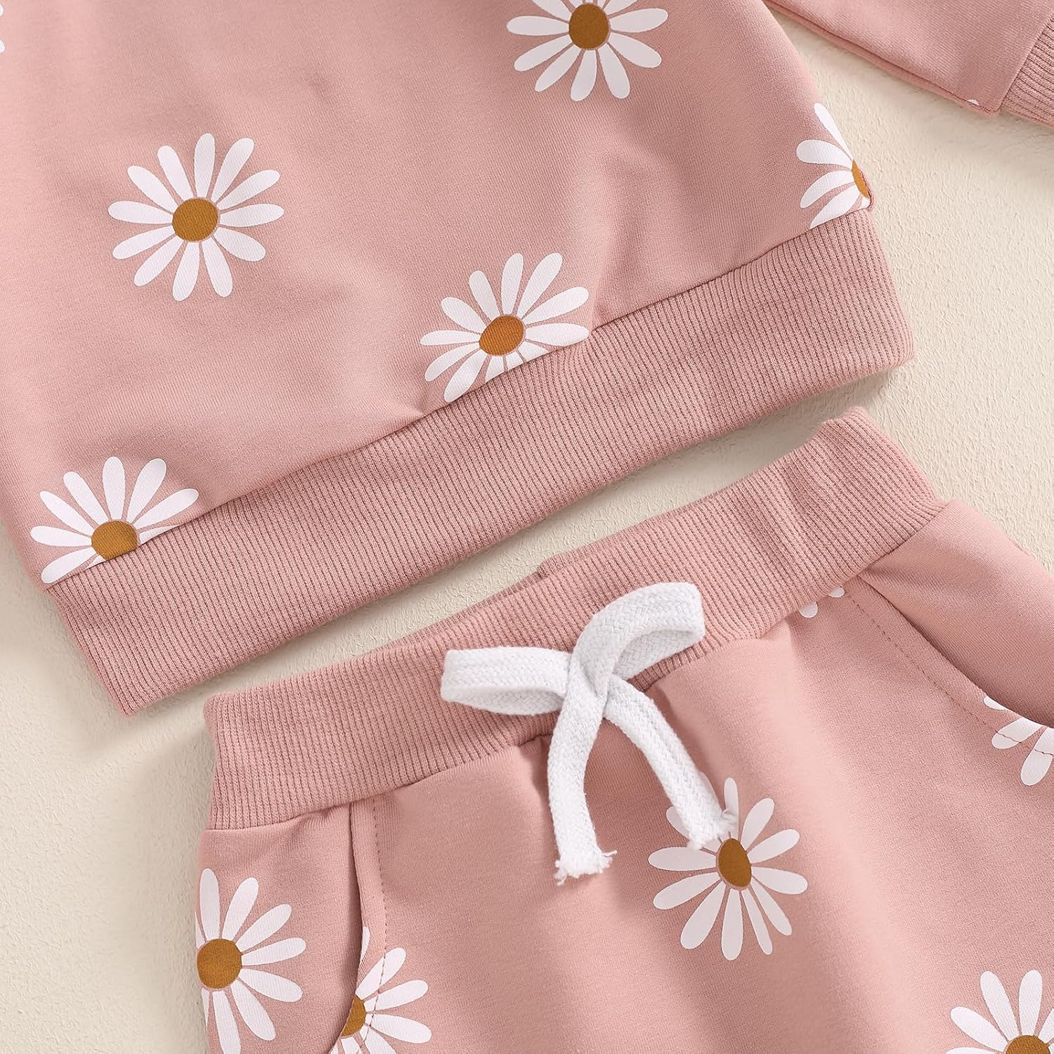 Mubineo Baby Girl Ruffle Sweater Pocket Pants Set
