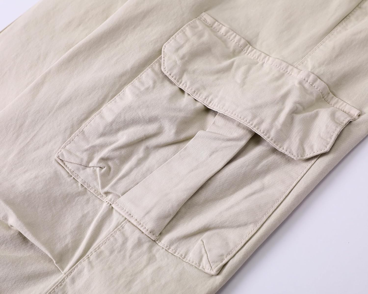 Stylish Cargo Pants for Kids Khaki Wide Leg