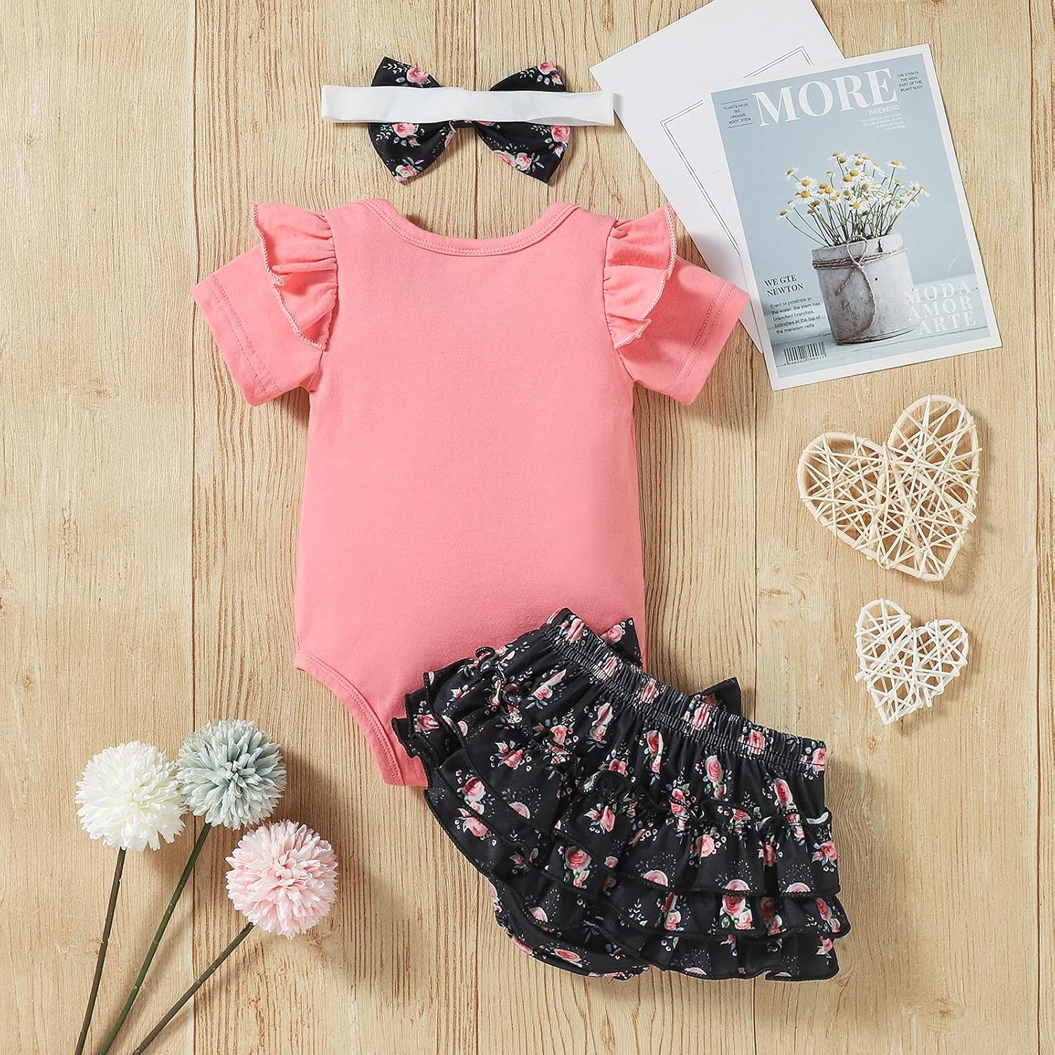 Cute Baby Girl Outfit Fun summer for 0-24 Months