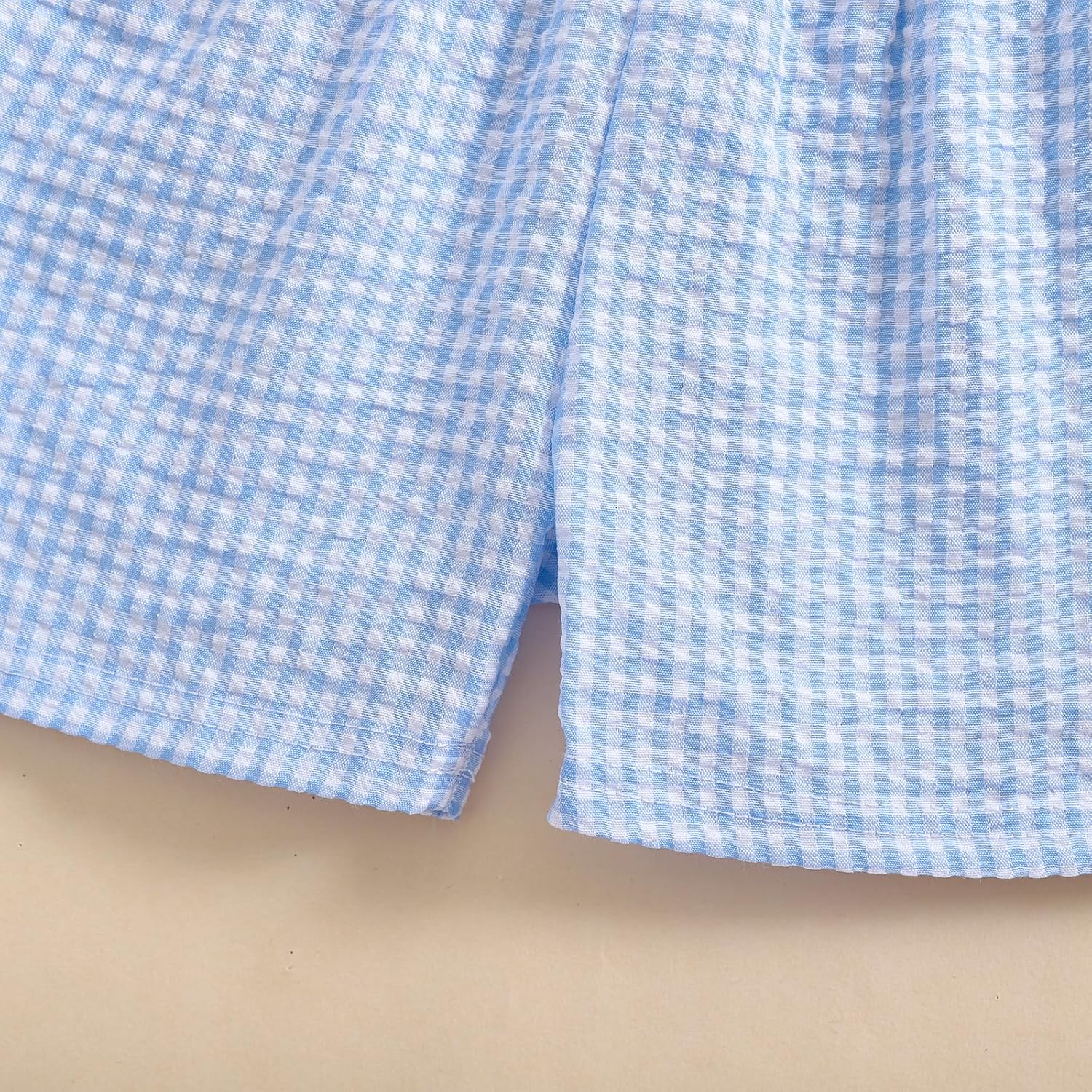 Fun Gingham Casual Shorts for Toddler Babies