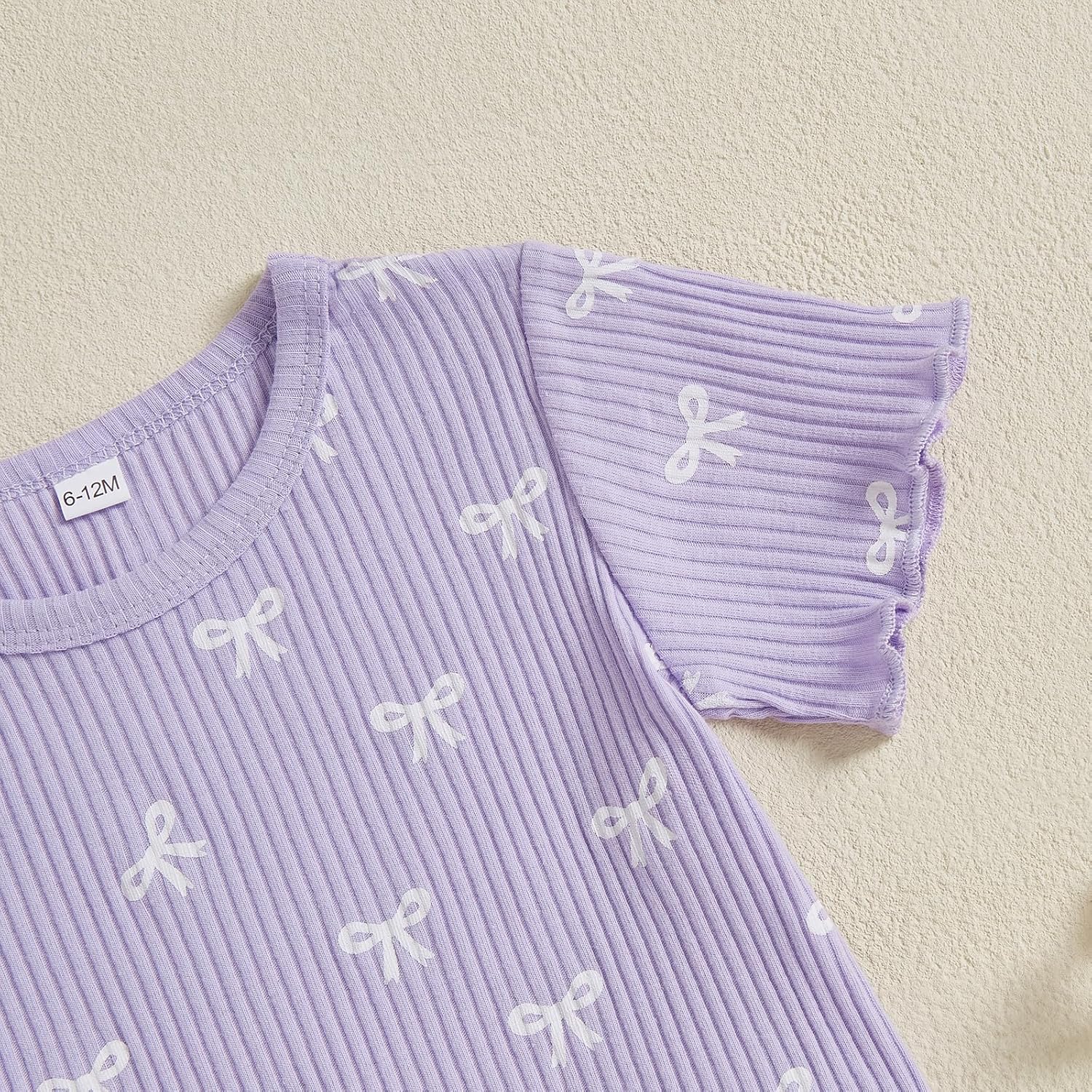 Summer Ruffle Top Shorts Set for toddlers