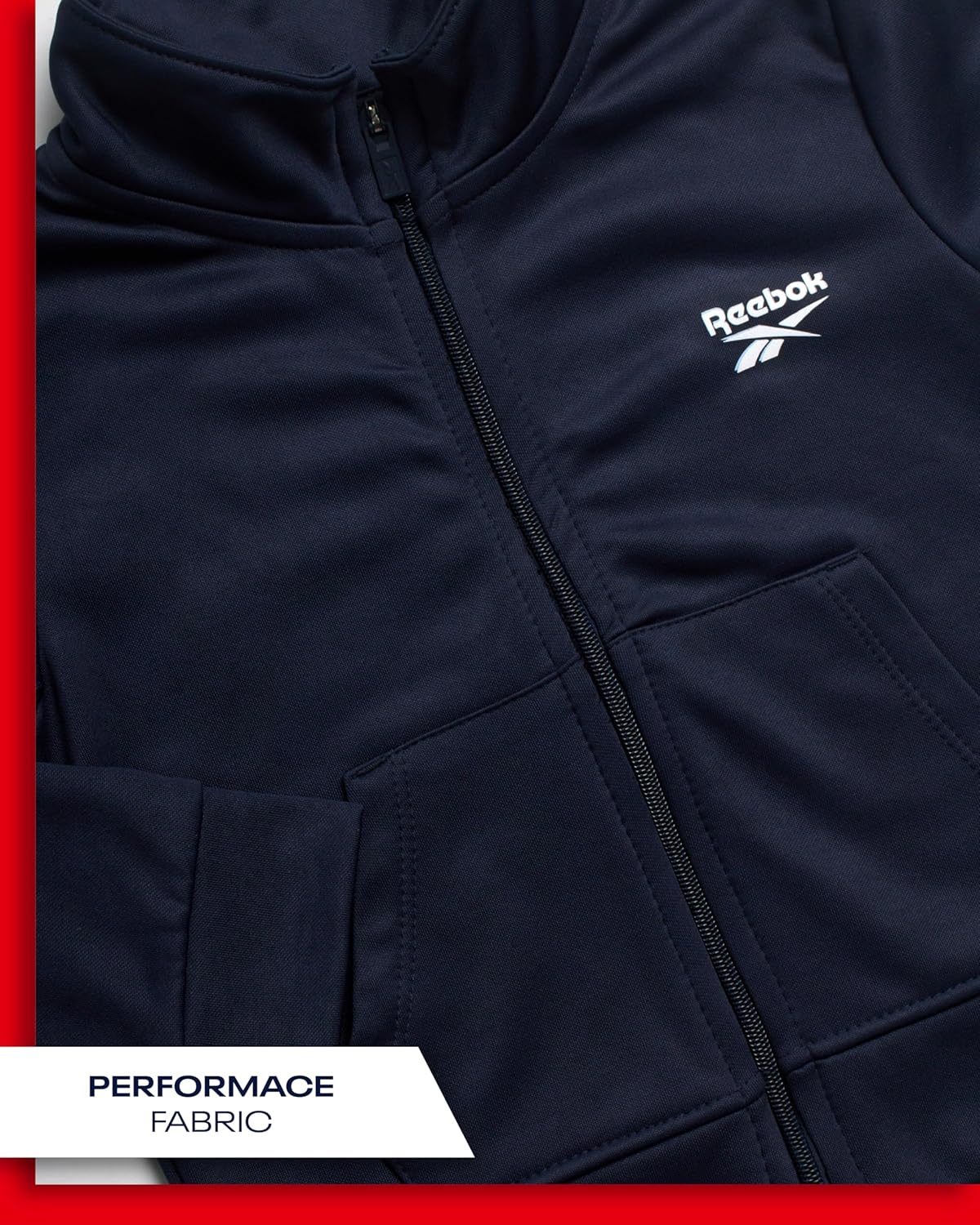 Reebok Boys Tricot Track Jacket Jogger Pant Set